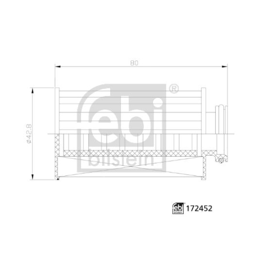 Febi Bilstein 172452 Harnstofffilter, 1 St&uuml;ck