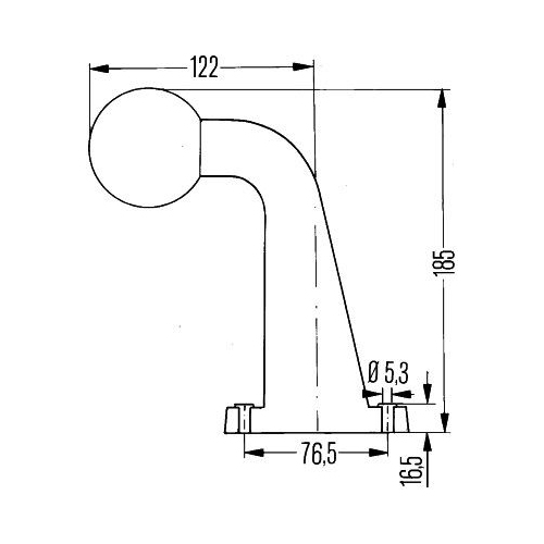 Umrissleuchte HELLA 2XS 950 071-031 f&uuml;r AEBI AUDI DAF FIAT FRUEHAUF IVECO MAN VW