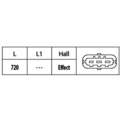 Sensor, Nockenwellenposition HELLA 6PU 009 121-821 f&uuml;r ALFA ROMEO FIAT LANCIA