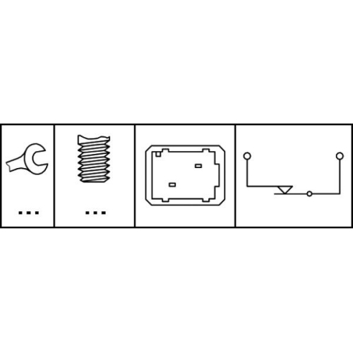 Bremslichtschalter HELLA 6DD 008 622-361 f&uuml;r NISSAN OPEL RENAULT VAUXHALL DACIA