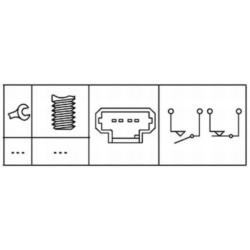 Bremslichtschalter HELLA 6DD 008 622-811 f&uuml;r NISSAN OPEL RENAULT VAUXHALL