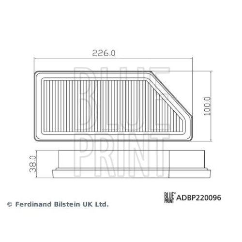 Blue Print 1x ADBP220096BP Luftfilter