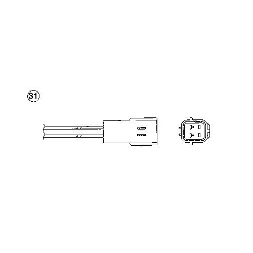 Lambdasonde NGK 0017 f&uuml;r OPEL CHEVROLET DAEWOO GENERAL MOTORS PONTIAC BUICK