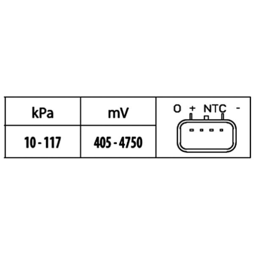 Sensor, Ladedruck HELLA 6PP 009 400-491 f&uuml;r FORD JAGUAR MAZDA VOLVO LAND ROVER