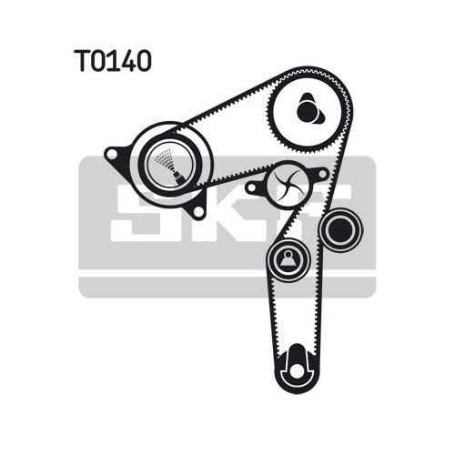 Wasserpumpe + Zahnriemensatz SKF VKMC 02192 f&uuml;r ALFA ROMEO FIAT LANCIA OPEL SAAB