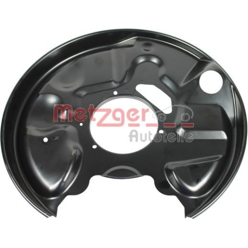 Spritzblech, Bremsscheibe METZGER 6115033 f&uuml;r MERCEDES-BENZ, Hinterachse links