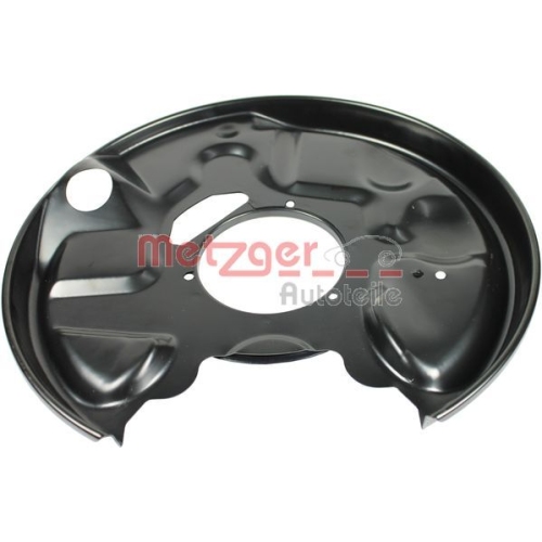 Spritzblech, Bremsscheibe METZGER 6115034 f&uuml;r MERCEDES-BENZ, Hinterachse rechts