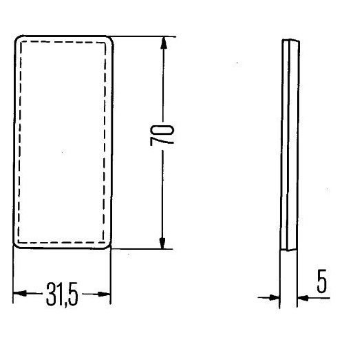 R&uuml;ckstrahler HELLA 8RA 004 412-001 f&uuml;r AEBI DAF FRUEHAUF IVECO MERCEDES-BENZ JCB
