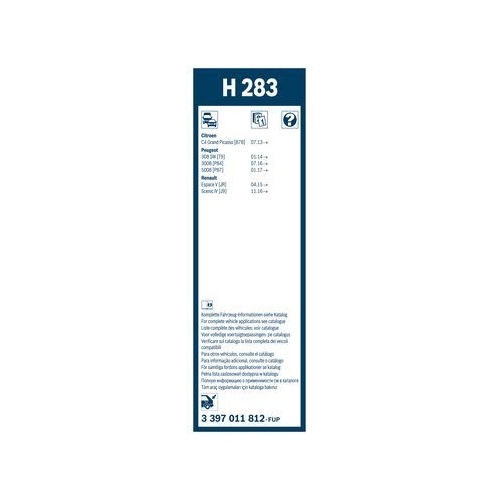 Bosch Wischblatt H283 3 397 011 812 Wischerblatt