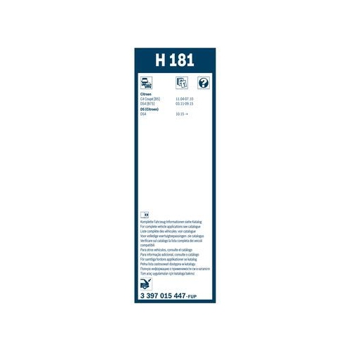 Bosch Wischblatt H181 3 397 015 447 Wischerblatt