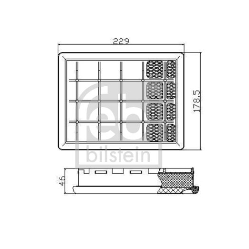 Febi Bilstein 174013 Luftfilter f&uuml;r Kurbelgeh&auml;useentl&uuml;ftung, 1 St&uuml;ck