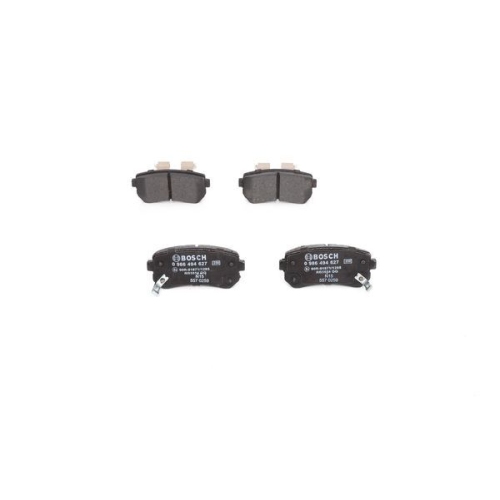 Bremsbelagsatz, Scheibenbremse BOSCH 0 986 494 627 f&uuml;r HYUNDAI KIA, Hinterachse