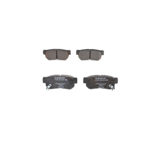 Bremsbelagsatz, Scheibenbremse BOSCH 0 986 494 635 f&uuml;r HYUNDAI KIA, Hinterachse