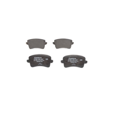 Bremsbelagsatz, Scheibenbremse BOSCH 0 986 494 637 f&uuml;r AUDI VW, Hinterachse