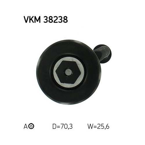 Spannrolle, Keilrippenriemen SKF VKM 38238 f&uuml;r BMW OPEL ROVER VAUXHALL, hinten