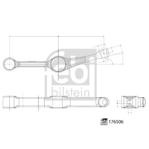 Febi Bilstein 1x 176506 Querlenker mit Lagern