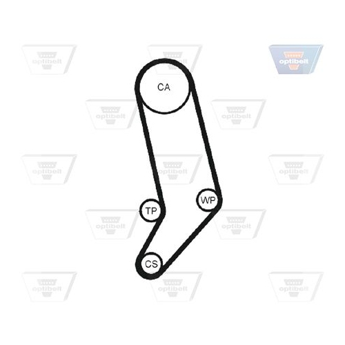 Zahnriemensatz OPTIBELT KT 1214 Optibelt-ZRK KIT f&uuml;r VW