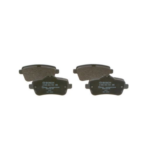 Bremsbelagsatz, Scheibenbremse BOSCH 0 986 494 783 f&uuml;r MERCEDES-BENZ
