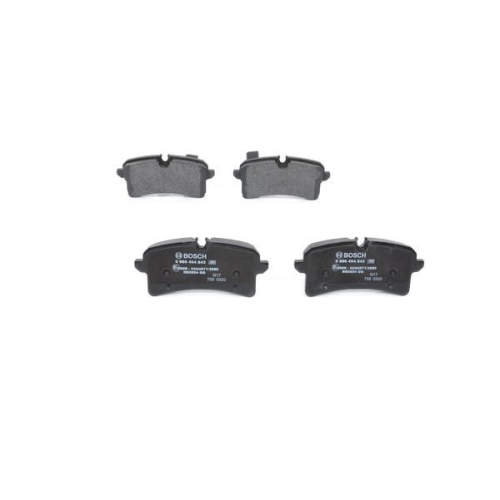 Bremsbelagsatz, Scheibenbremse BOSCH 0 986 494 842 f&uuml;r AUDI PORSCHE, Hinterachse