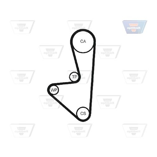 Zahnriemensatz OPTIBELT KT 1370 Optibelt-ZRK KIT f&uuml;r CITRO&Euml;N FIAT PEUGEOT