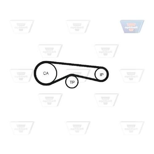 Zahnriemen OPTIBELT ZRK 1581 Optibelt-ZRK f&uuml;r AUDI VW