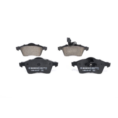 Bremsbelagsatz, Scheibenbremse BOSCH 0 986 424 537 f&uuml;r VW, Vorderachse