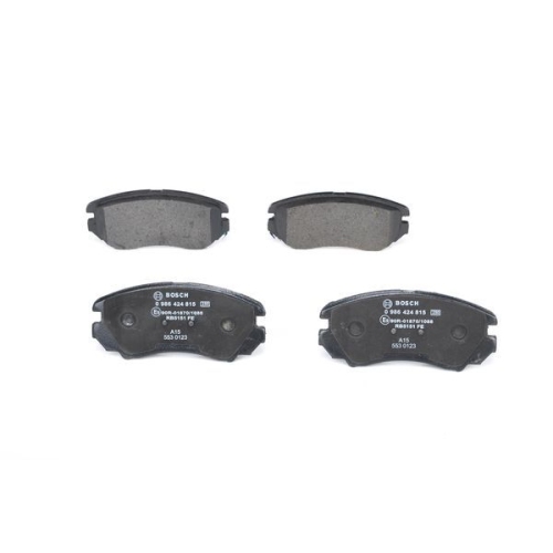 Bremsbelagsatz, Scheibenbremse BOSCH 0 986 424 815 f&uuml;r HYUNDAI KIA, Vorderachse