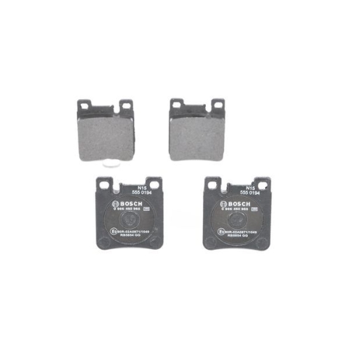 Bremsbelagsatz, Scheibenbremse BOSCH 0 986 460 965 f&uuml;r CHRYSLER MERCEDES-BENZ