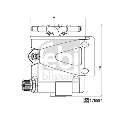 Kraftstofffilter FEBI BILSTEIN 176594 f&uuml;r RENAULT DACIA