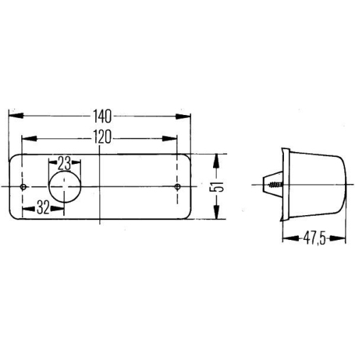 Zusatzblinkleuchte HELLA 2BM 006 692-021 f&uuml;r AUW&Auml;RTER DAF FORD IKARUS IVECO MAN