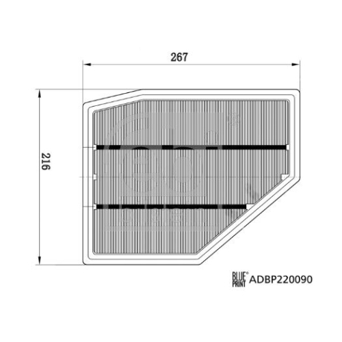 Luftfilter FEBI BILSTEIN 179010 f&uuml;r BMW, vorne links