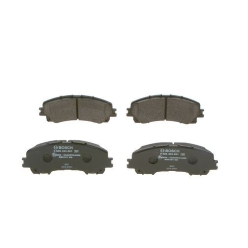 Bremsbelagsatz, Scheibenbremse BOSCH 0 986 494 821 f&uuml;r NISSAN RENAULT DACIA