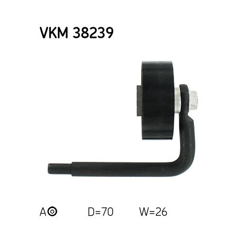 Spannrolle, Keilrippenriemen SKF VKM 38239 f&uuml;r BMW, hinten, rechts, vorne