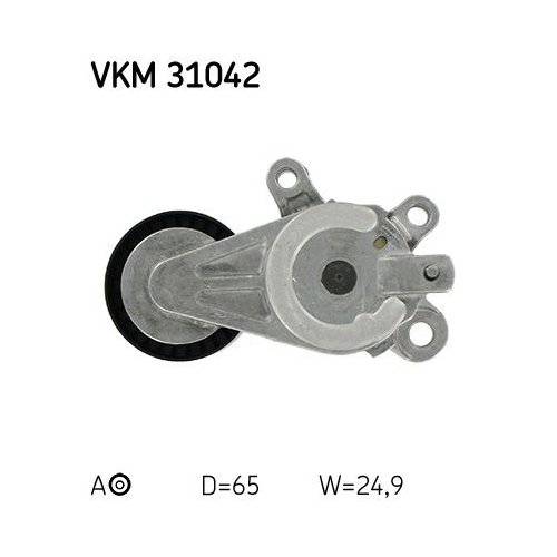 Spannrolle, Keilrippenriemen SKF VKM 31042 f&uuml;r AUDI SEAT SKODA VW, links oben