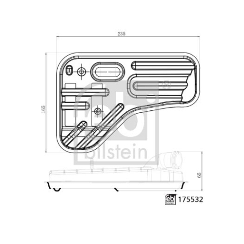 Hydraulikfilter, Automatikgetriebe FEBI BILSTEIN 175532 f&uuml;r AUDI SEAT SKODA VW