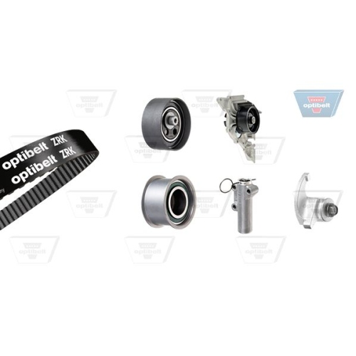 Wasserpumpe + Zahnriemensatz OPTIBELT KT 1304 W1 Optibelt-WAPU-KIT f&uuml;r