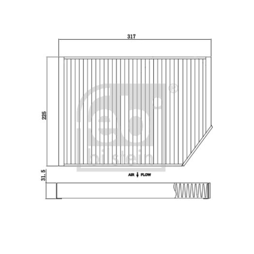 Febi Bilstein 174437 Innenraumfilter, 1 St&uuml;ck