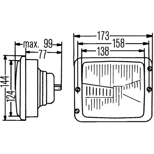 Hauptscheinwerfer HELLA 1AA 004 109-201 f&uuml;r MERCEDES-BENZ, links, rechts