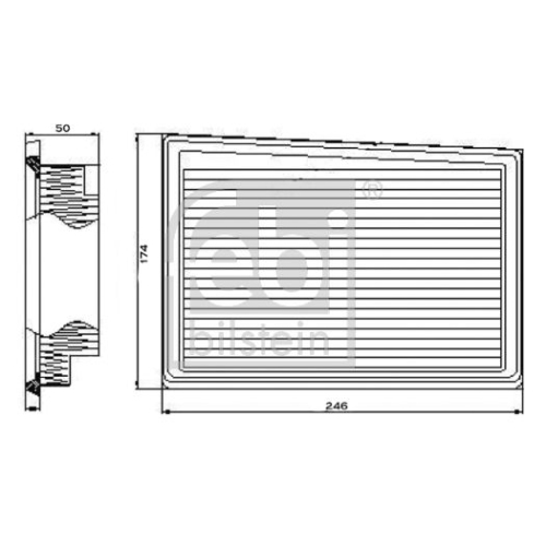 Febi Bilstein 101665 Luftfilter , 1 St&uuml;ck