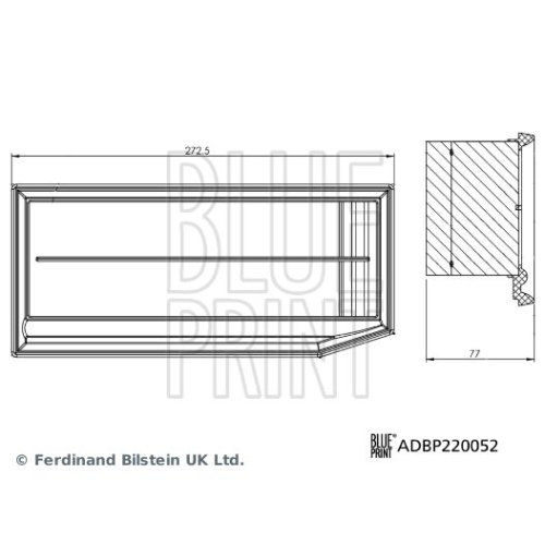 Blue Print 1x ADBP220052BP Luftfilter