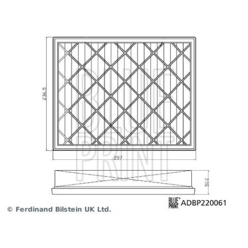 Blue Print 1x ADBP220061BP Luftfilter