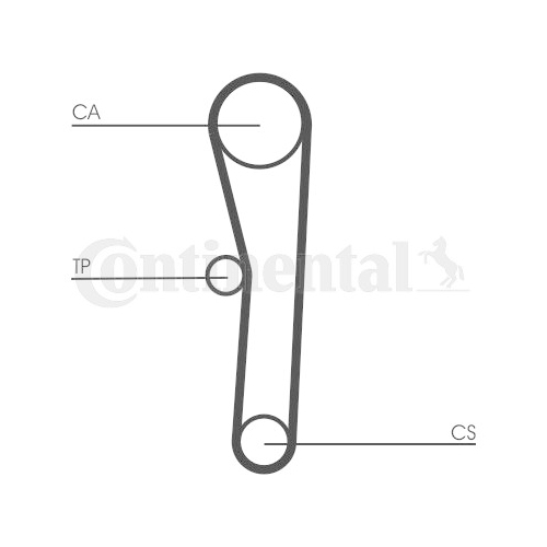 Zahnriemensatz CONTINENTAL CTAM CT1008K1
