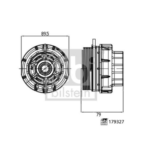 Deckel, &Ouml;lfiltergeh&auml;use FEBI BILSTEIN 179327 febi Plus f&uuml;r TOYOTA