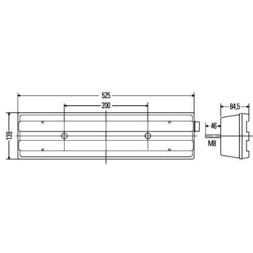 Heckleuchte HELLA 2VP 007 500-421 f&uuml;r AEBI DAF MERCEDES-BENZ SCANIA DOLL KEMPF
