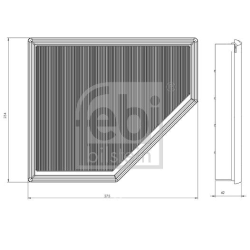 Febi Bilstein 173185 Luftfilter, 1 St&uuml;ck