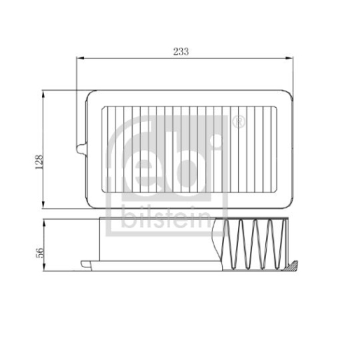 Luftfilter FEBI BILSTEIN 174597 f&uuml;r NISSAN RENAULT