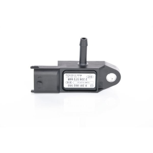 Sensor, Ladedruck BOSCH 0 281 002 593 f&uuml;r OPEL RENAULT SUZUKI DACIA MWM MCLAREN