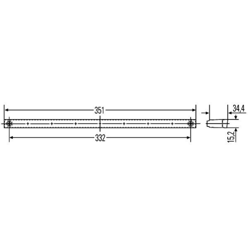 Zusatzbremsleuchte HELLA 2DA 007 421-001 f&uuml;r IKARUS MERCEDES-BENZ FENDT HOBBYCAR