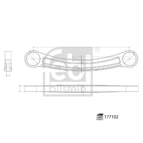 Lenker, Radaufh&auml;ngung FEBI BILSTEIN 177102 f&uuml;r CITRO&Euml;N PEUGEOT DS, unten, vorne