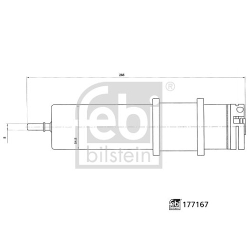 Kraftstofffilter FEBI BILSTEIN 177167 f&uuml;r BMW
